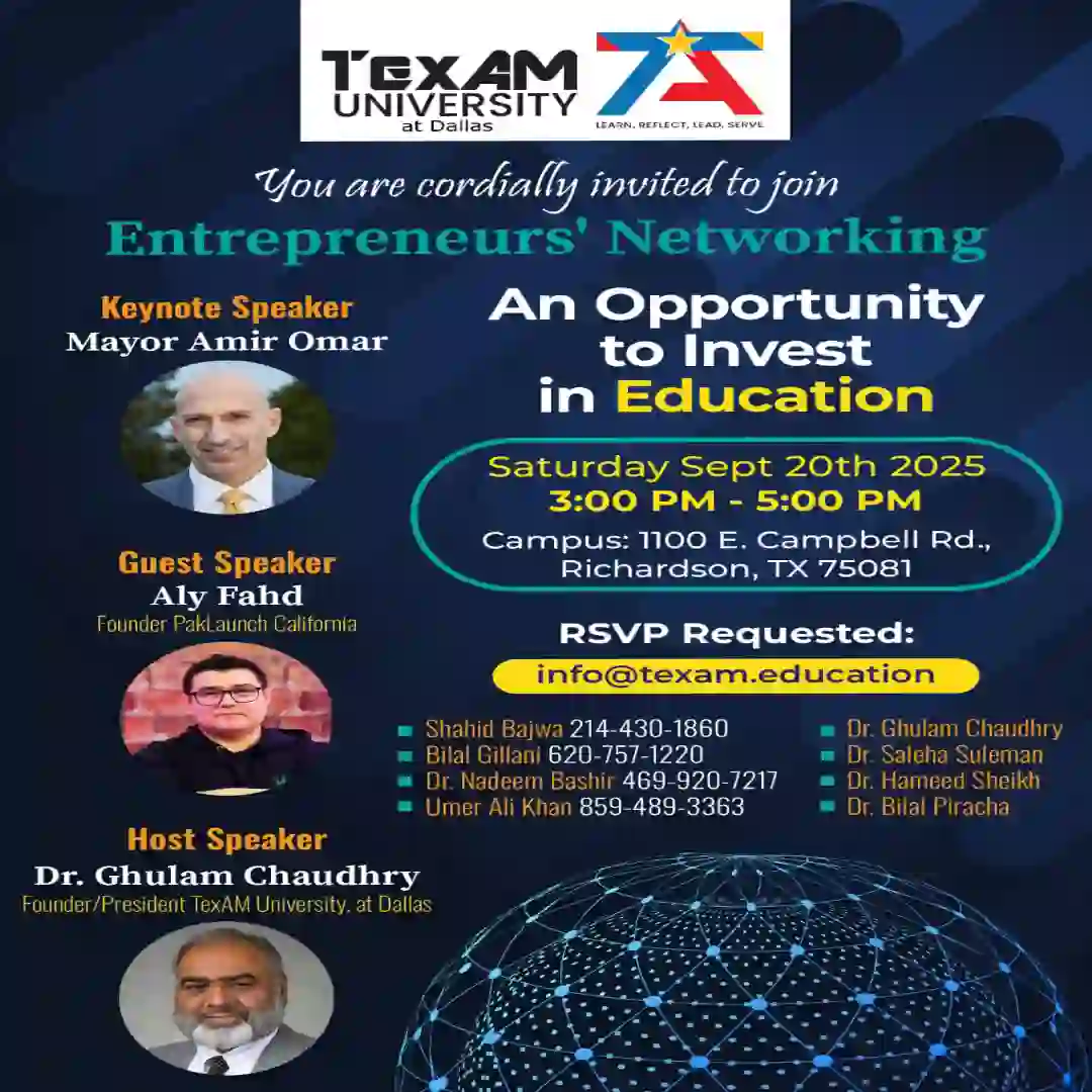 Dr. Musa visits TexAM Campus